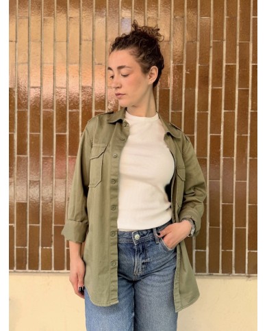 T-SHIRT a costine 100% Cotone - BIANCO