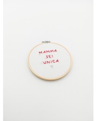 TELAIETTO RICAMATO A MANO – diam.14cm