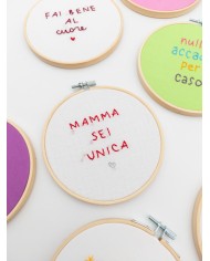 TELAIETTO RICAMATO A MANO – diam.14cm