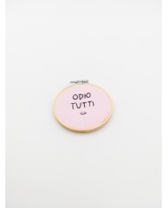 TELAIETTO RICAMATO A MANO – diam. 10cm