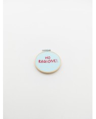 TELAIETTO RICAMATO A MANO – diam. 8cm