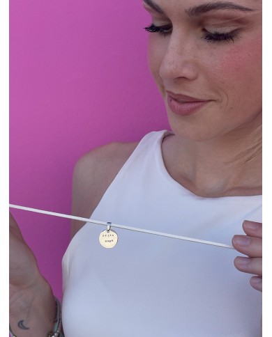 Medaglia Personalizzabile Incisa a Mano - tonda piccola 1,5 cm