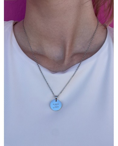 Medaglia Personalizzabile Incisa a Mano - tonda piccola 1,5 cm