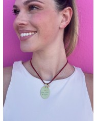 Medaglia Personalizzabile Incisa a Mano -  ovale grande 3,5cm