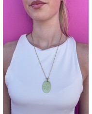 Medaglia Personalizzabile Incisa a Mano -  ovale grande 3,5cm