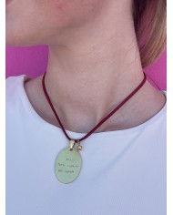 Medaglia Personalizzabile Incisa a Mano -  ovale grande 3,5cm