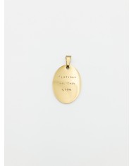 Medaglia Personalizzabile Incisa a Mano -  ovale grande 3,5cm