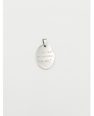 Medaglia Personalizzabile Incisa a Mano -  ovale grande 3,5cm