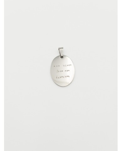 Medaglia Personalizzabile Incisa a Mano -  ovale grande 3,5cm