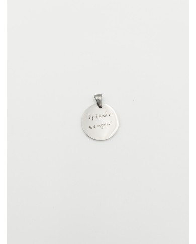 Medaglia Personalizzabile Incisa a Mano -  tonda grande 2 cm