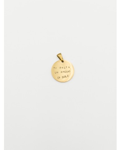 Medaglia Personalizzabile Incisa a Mano -  tonda grande 2 cm