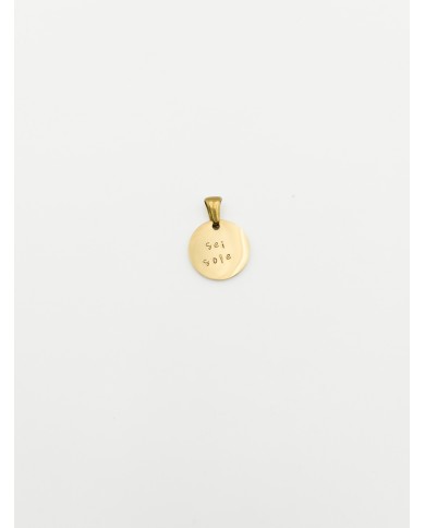 Medaglia Personalizzabile Incisa a Mano - tonda piccola 1,5 cm