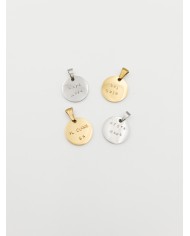 Medaglia Personalizzabile Incisa a Mano - tonda piccola 1,5 cm